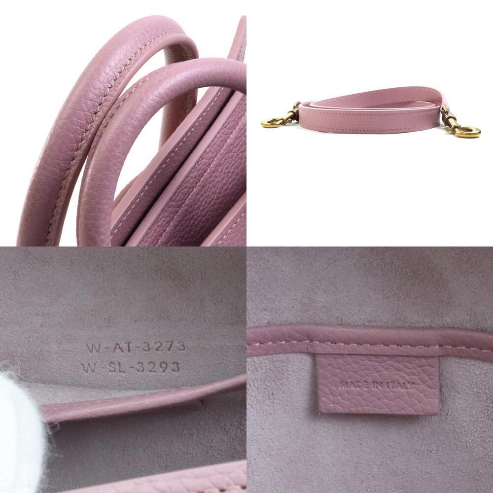 Celine Luggage Leather Crossbody Shoulder Bag Petal Pink - Picture 4 of 4